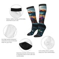 thumbnail image 3 of Sigee Flower Covered Vintage Car for Socks for Men Women Socks Stocking Compression Socks, 3 of 6