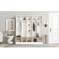 thumbnail image 4 of Hallway Hall Tree With 8 Hooks Cube Storage Open Shelves Multifunctional Coat Rack For Hallway Living Room Mudroom, 4 of 9