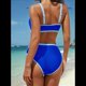 thumbnail image 5 of Trajes de Baño Deportivos para Mujer, Conjuntos de Dos Piezas de Cintura Alta y Corte Alto, Trajes de Baño Deportivos. Azul Real S, 5 of 7