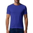 thumbnail image 5 of Mesh Workout Shirts for Men Casual Quick Dry Athletic Short Sleeve crew neck T-Shirts Lightweight Moisture Wicking Activewear Royal Blue XL, 5 of 8