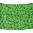 thumbnail image 6 of Coolnut St. Patrick's Day Clover Tapestry Washable Polyester Art Wall Hanging Blanket for Living Room Bedroom Dorm Party, 80 x 60 Inch Home Decor Gifts, 6 of 7