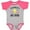 Heather and Hot Pink, variant on Inktastic Easter I'm Gonna Be a Big Sister with Purple and Pink Eggs Girls Baby Bodysuit