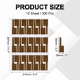 thumbnail image 2 of Uxcell 300 Pcs Cable Labels, Waterproof Wire Cord Labels Tags, Cord Organizer Management Tags for Charger Cable Organizer Wire Markers Printer and Handwriting, Brown, 2 of 7