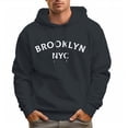 thumbnail image 5 of Men's 100% Cotton Brooklyn Nyc Graphic Hoodie 330g Heavy Pocket Hood, 5 of 16