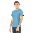 thumbnail image 4 of Bella Canvas Jersey T-Shirt Single Pack, Men's Crewneck Short Sleeves Ocean Blue Tee, M, 4 of 5