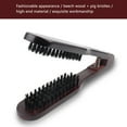 thumbnail image 4 of SDJMa Hair Straightening Comb Brush, Double Sided Bristle Hair Brush Wooden Anti Static Straightening Comb,Professional V Shaped Hair Straightening Comb Clamp Styling Comb Hairdressing Tool(B), 4 of 4