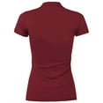 thumbnail image 3 of Ma Croix Womens Pique Polo Shirts Dry Comfort Slim Fit Casual Short Sleeve Top, 3 of 4