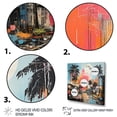 thumbnail image 3 of Designart "Pop Art Maui Beach Landscape II" Food & Beverage Framed Wall Art Decor - Traditional Blue Fruits Living Room Framed Canvas Art, 3 of 6