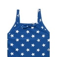 thumbnail image 2 of Wonder Nation Girls Star Print Tankini Top and Bikini Bottoms Swim Set with UPF 50, 2-Piece, Sizes 4-16, 2 of 3