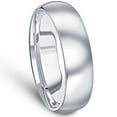 thumbnail image 2 of Pompeii3 Men's Polished Tungsten 6mm Dome Comfort Fit Ring Wedding Band, 2 of 3