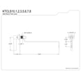 thumbnail image 2 of Kingston Brass KTCLS16 Claremont Side Mount Toilet Tank Lever, Polished Nickel, 2 of 2
