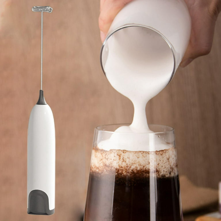 White Multifunctional Mixer For Coffee, Milk And Eggs