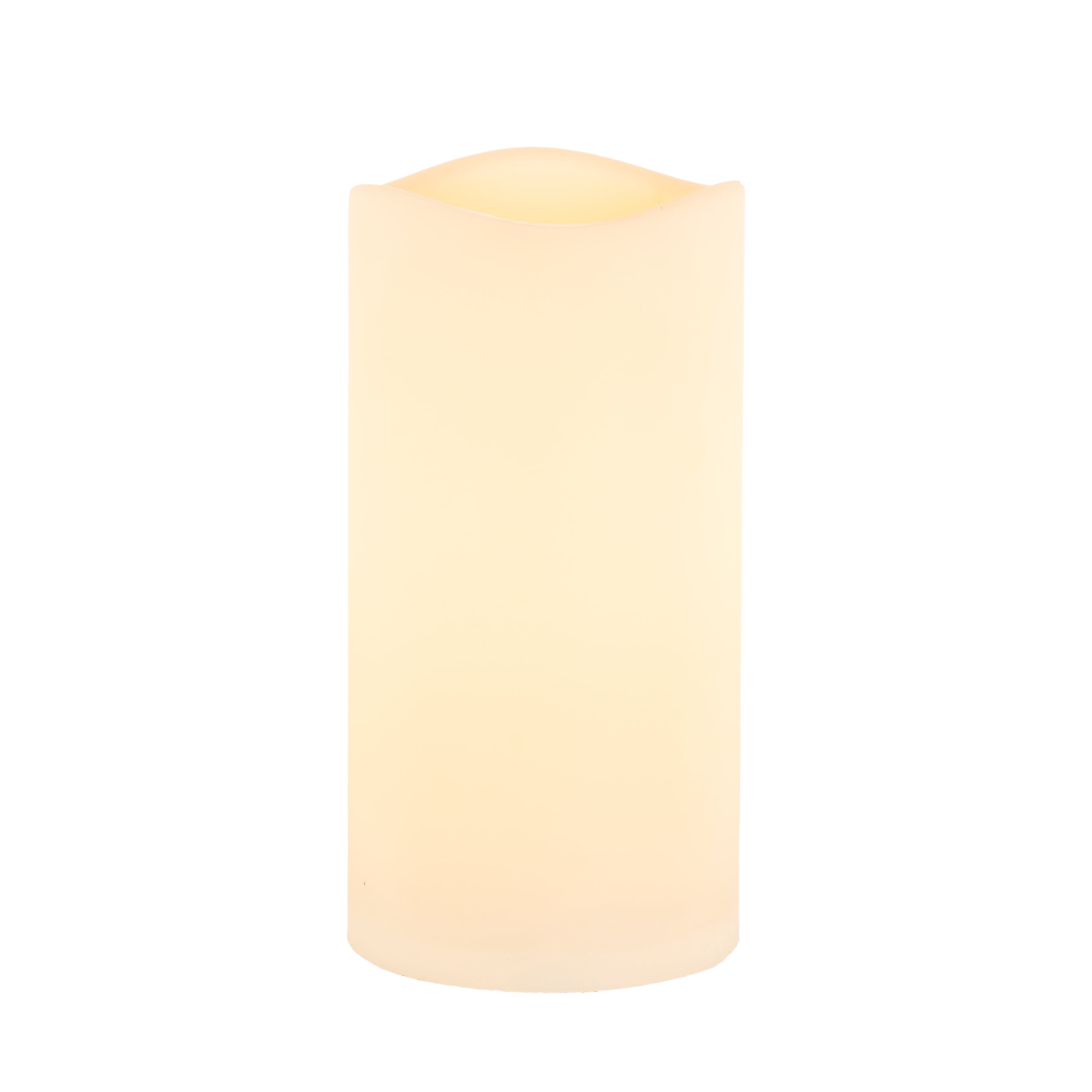 Better Homes & Gardens  4.5"D x 9" H White Flameless Flicker Outdoor LED Candle
