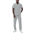 thumbnail image 1 of Adar Addition Go-Everyday Scrub Set For Men - Stylish Scrub Top & Cargo Scrub Pants, 1 of 7
