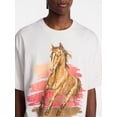 thumbnail image 4 of No Boundaries Boxy Fit Heavyweight Graphic Tee Shirt with Short Sleeves, Men's XS-4XLT, 4 of 5