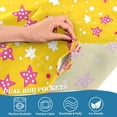 thumbnail image 4 of Yayeee Kitchen Valance Rod Pocket 54" x 18" Living Room Window Curtain, Pink White Stars, 4 of 6
