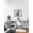 thumbnail image 4 of Marmont Hill Flower Necklace Raccoon Framed Wall Art, 4 of 5