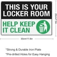 thumbnail image 2 of This Is Your Locker Room Sign 8"x12" Inch Rust Free Aluminum Easy To Read & Sturdy Keep Out Outdoor Metal Signs For Home Farm Yard, 2 of 8