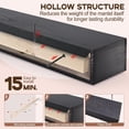 thumbnail image 4 of Elleree 60 in Black Wood Floating Fireplace Mantel Shelf for Living Room Over Fireplace Wall-Mounted Mantel Shelves, 4 of 4