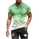 thumbnail image 2 of Mens Casual Pantalones Cortos Raya Impresión Suéter Fitness Deportes Camiseta, Poliéster Cuello Redondo Blusa para Al Aire Libre, Diario Y Primavera Verano Desgaste, 2 of 5