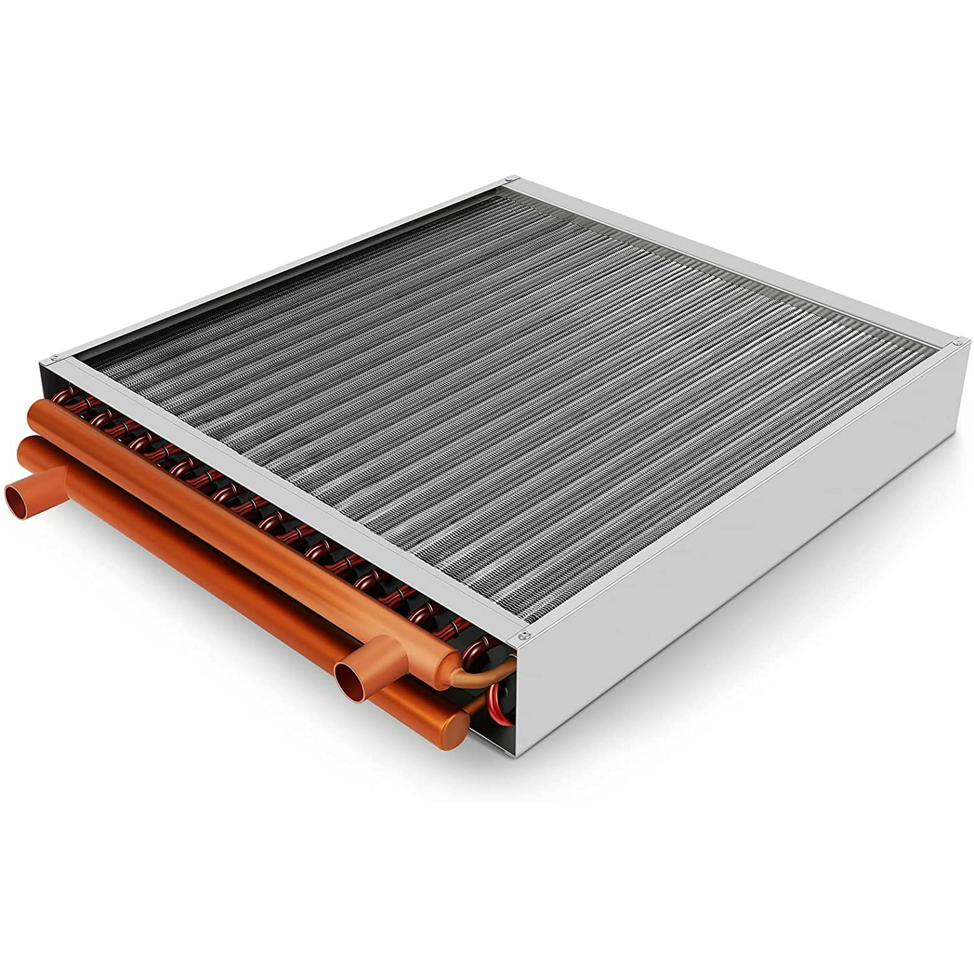 20 x 20 Water to Air Heat Exchanger with 1 Copper Ports Perfectly with  Outdoor Furnace Ideal for Residential HVAC System - Walmart.com
