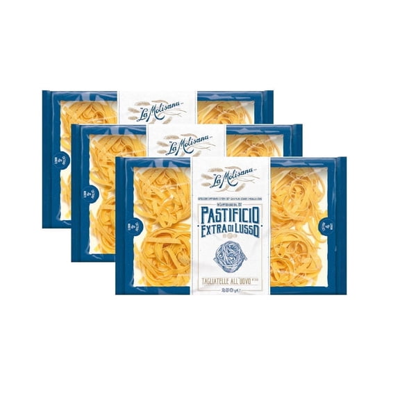 La Molisana Tagliatelle Egg Pasta, 8.8 oz, Pack of 3 Boxes