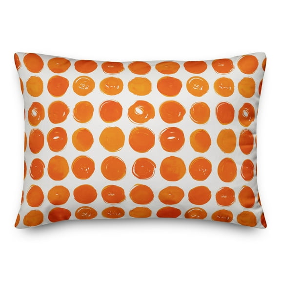 Creative Products Watercolor Dots Orange 14x20 Indoor / Outdoor Pillow