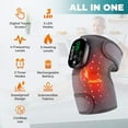 thumbnail image 2 of ArcticMist Knee Heating Pad, Knee Heated Wrap, 5 Heating, 3 Timing and Red Light, LCD Digital Display Controller, 2pcs Extend Straps, 5000mAh Battery Charging for Shoulder, Eblow, Black, 2 of 8