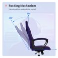 thumbnail image 3 of BestOffice Office Chair PC Gaming Chair Cheap Desk Chair Ergonomic PU Leather Executive Computer Chair Lumbar Support for Home Office，D11, 3 of 7