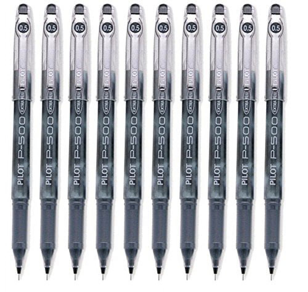 Pilot P-500 Gel Ink Roller Ball Pen, Extra Fine 0.5 Mm, Blue PK12 - View #11