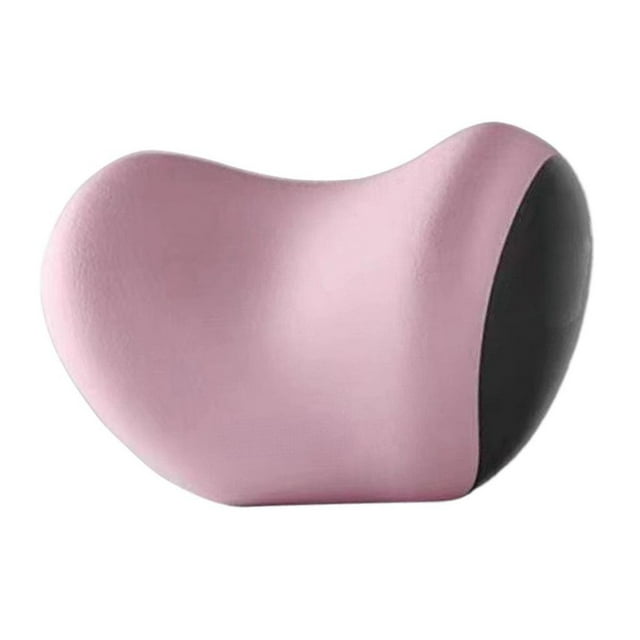 Almohada para el cuello del coche, portátil, transpirable, elegante, multifuncional, soporte para la cabeza Rosa