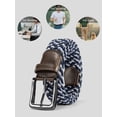 thumbnail image 6 of Timarkment Belts for Men Stretch Braided Mens belts Woven Elastic Men Belts for Casual Jeans and Pants, 6 of 7