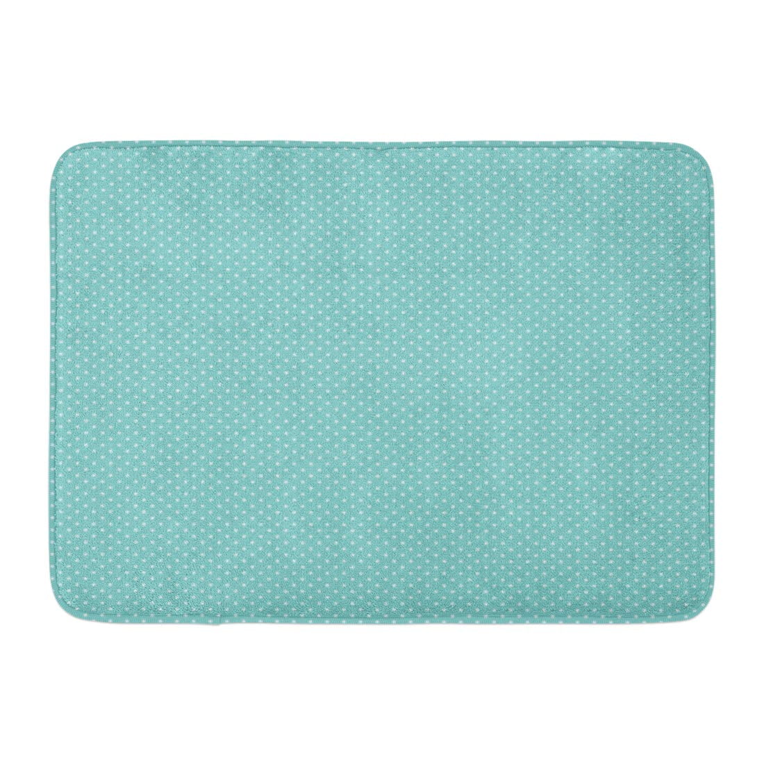 KDAGR Teal Polkadot White Polka Dot Pattern on Turquoise Aqua Digital