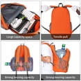 thumbnail image 5 of Mochila de viaje FENGDONG plegable ligera impermeable para senderismo color naranja, 5 of 5