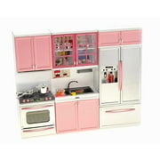 PowerTRC Modern Toy Kitchen - Battery Operated - Kitchen Playset - Perfect for Dolls