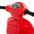 thumbnail image 4 of Huffy 6V Vespa Ride-On Electric Scooter for Toddlers, Red, 4 of 9
