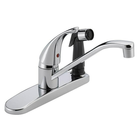 Rless Single Handle Deck Mount Kitchen Faucet In Chrome P114lf