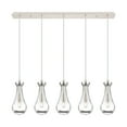 thumbnail image 5 of Innovations Lighting  Owego - 5 Light 5" Cord Hung Linear Pendant Polished Nickel/Light Smoke, 5 of 5