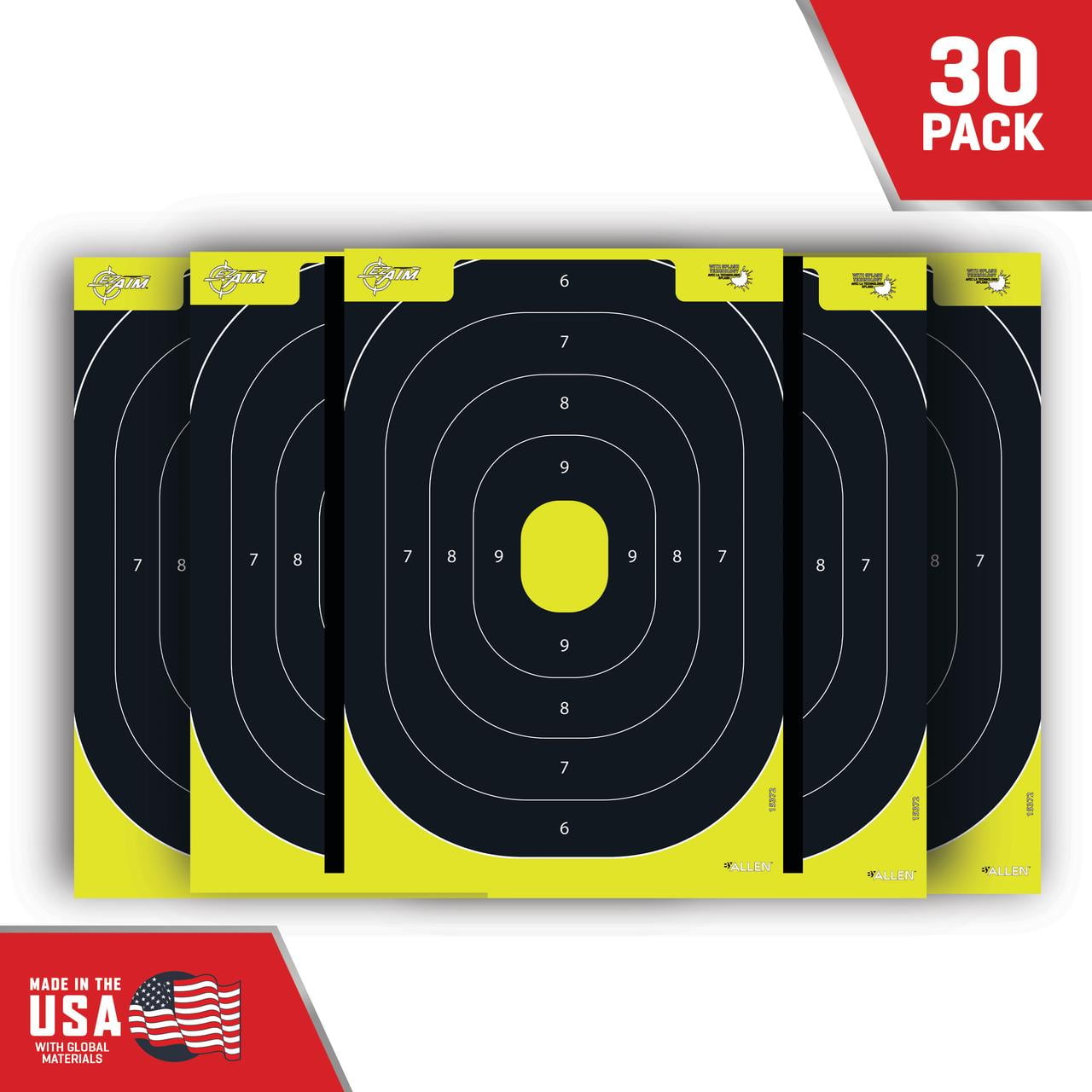 Luminous Reactive Bullet Holes Bullseye Splatter Reusable Shooting Targets Paper 