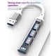 thumbnail image 4 of USB a USB-A HUB (4 en 1) OTG 3.0 Cable  Adaptador de 4 puertos Multipuerto Splitter Laptop PC  Dongle Estación de acoplamiento Extensión de transferencia de datos Lector de tarjetas, 4 of 7