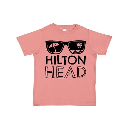 

Inktastic Hilton Head Sunglasses with Umbrella and Sun Gift Toddler Boy or Toddler Girl T-Shirt