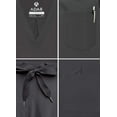 thumbnail image 4 of Adar Addition Go-Everyday Scrub Set For Men - Stylish Scrub Top & Cargo Scrub Pants - A9800 - Pewter - S, 4 of 7
