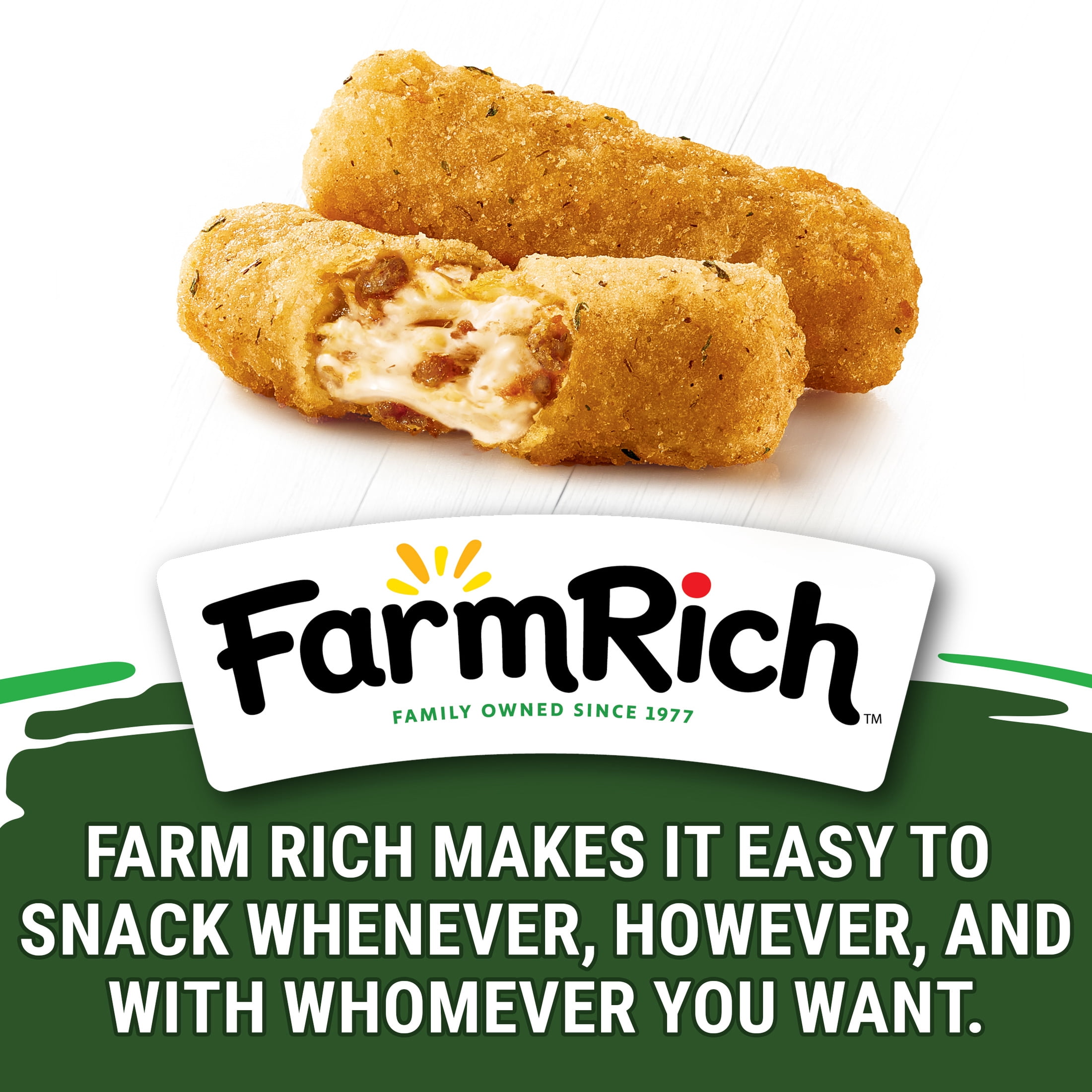 Farm Rich Breaded Mozzarella Sticks with Italian Sausage, 14 oz (Frozen Snacks and Appetizers)