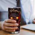 thumbnail image 6 of Fire Lava Skull Touch My Coffee And I Will Drink it for My Our Skull 20oz Insulated Tumbler | Funny Tumbler Gift for Him| Stainless Steel Vacuum Tumbler Travel Coffee Mugs | Birthday Gifts for Men, 6 of 7