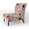 thumbnail image 3 of Designart "Pastel Art Deco IV" Upholstered Modern & Contemporary Accent Chair and Modern & Contemporary Arm Chair - Multiple Color & Pattern, 3 of 7