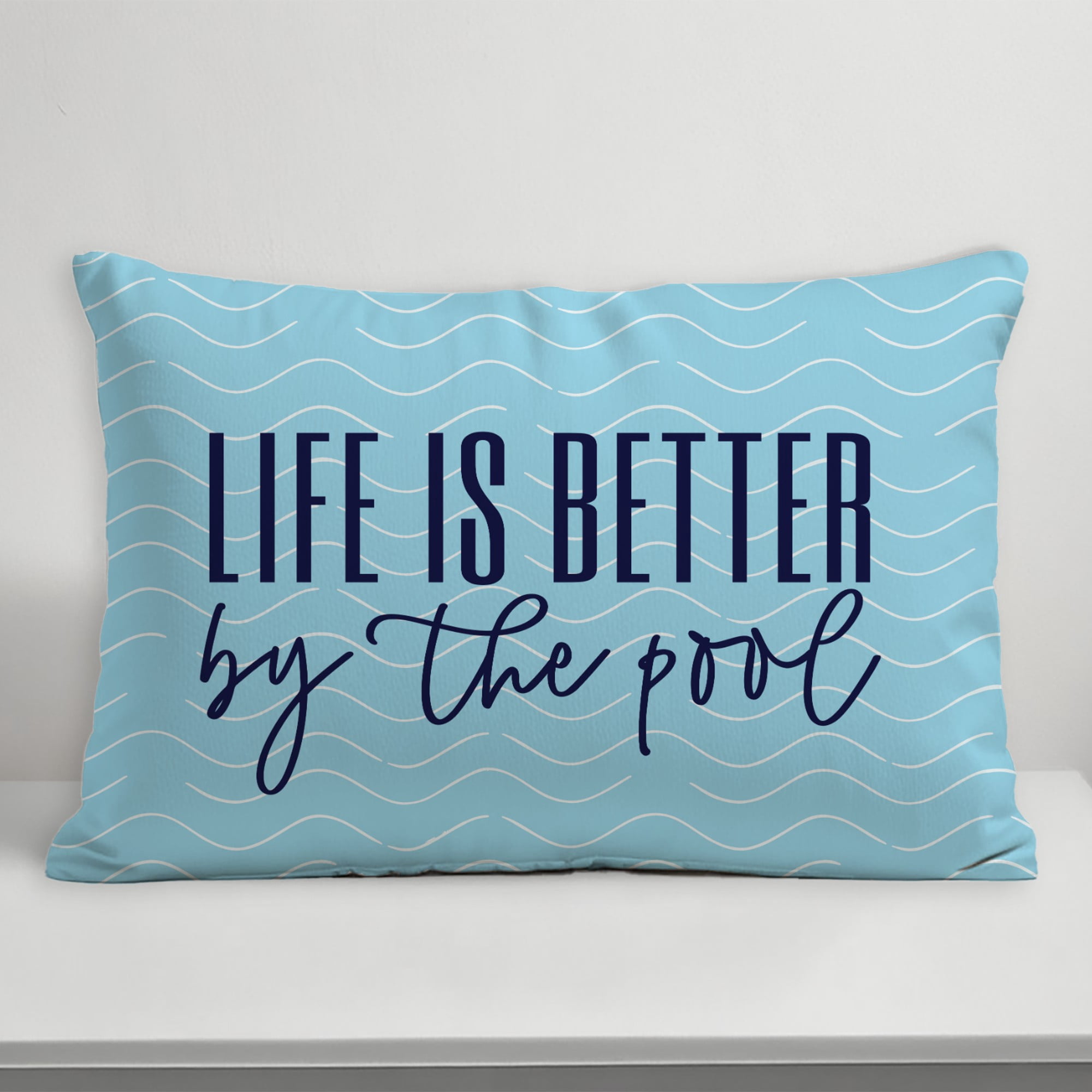 Creative Products Life is better by the pool 14x20 Indoor / Outdoor Pillow