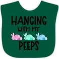 thumbnail image 3 of Inktastic Easter Hanging with My Peeps Pastel Bunnies Boys or Girls Baby Bib, 3 of 4