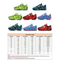 thumbnail image 2 of Daeful Crampons de Soccer pour Enfants à Bande Magique Chaussures de Soccer Bout Rond Espadrilles de Sport Entraînement Légères Flexibles Basses Chaussures de Course FG Crampons Rouges 5Y/5.5Y, 2 of 9
