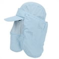 thumbnail image 2 of Chapeau de Soleil, Pêche, Sangles Réglables UV Protection, UV Résistant pour la Protection Solaire Chapeau de Pêche Bleu Taille Libre, 2 of 8