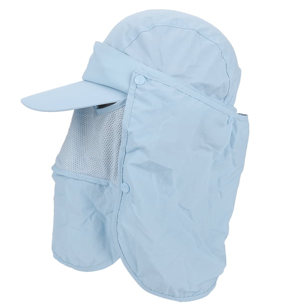M Buder Sombrero de Protección Solar UPF 50+ con Ala Ancha para Pesca, Senderismo, Viajes y Ciclismo, Gorro Resistente a Rayos UV, Cómodo y Ajustable (25.4 cm / 10 inches), Color Azul, Unitalla